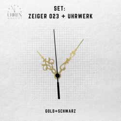 Lautloses Quarz-Uhrwerk mit Zeigersatz