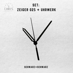 Lautloses Quarz-Uhrwerk mit Zeigersatz