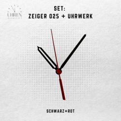 Lautloses Quarz-Uhrwerk mit Zeigersatz