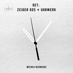 Lautloses Quarz-Uhrwerk mit Zeigersatz