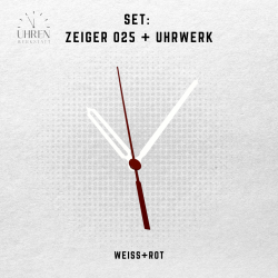 Lautloses Quarz-Uhrwerk mit Zeigersatz