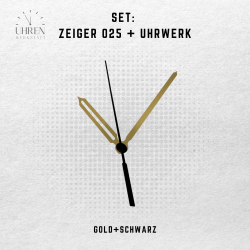 Lautloses Quarz-Uhrwerk mit Zeigersatz