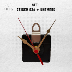 Lautloses Quarz-Uhrwerk mit Zeigersatz