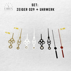 Lautloses Quarz-Uhrwerk mit Zeigersatz