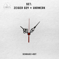 Lautloses Quarz-Uhrwerk mit Zeigersatz