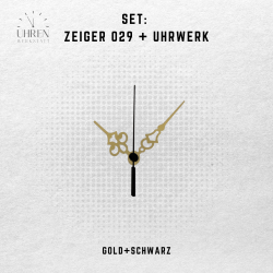 Lautloses Quarz-Uhrwerk mit Zeigersatz