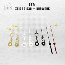 Lautloses Quarz-Uhrwerk mit Zeigersatz