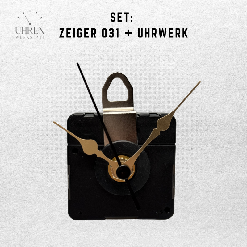 Lautloses Quarz-Uhrwerk mit Zeigersatz Lautloses Quarz-Uhrwerk mit Zeigersatz