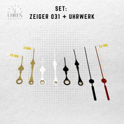 Lautloses Quarz-Uhrwerk mit Zeigersatz