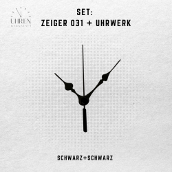 Lautloses Quarz-Uhrwerk mit Zeigersatz