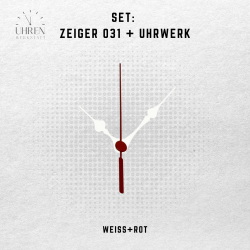 Lautloses Quarz-Uhrwerk mit Zeigersatz