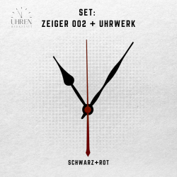 Lautloses Quarz-Uhrwerk mit Zeigersatz