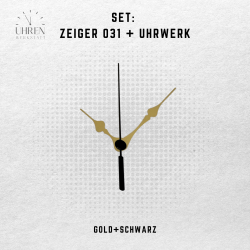 Lautloses Quarz-Uhrwerk mit Zeigersatz