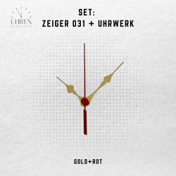 Lautloses Quarz-Uhrwerk mit Zeigersatz