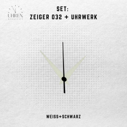 Lautloses Quarz-Uhrwerk mit Zeigersatz