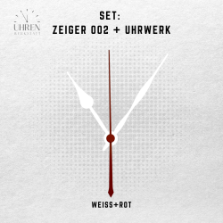 Lautloses Quarz-Uhrwerk mit Zeigersatz