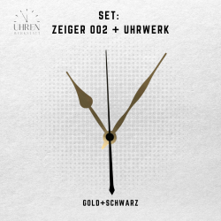 Lautloses Quarz-Uhrwerk mit Zeigersatz