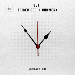 Lautloses Quarz-Uhrwerk mit Zeigersatz