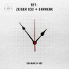 Lautloses Quarz-Uhrwerk mit Zeigersatz