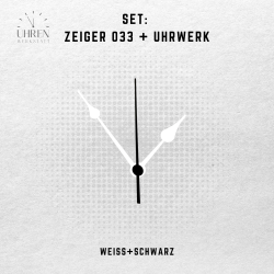 Lautloses Quarz-Uhrwerk mit Zeigersatz