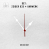 Lautloses Quarz-Uhrwerk mit Zeigersatz