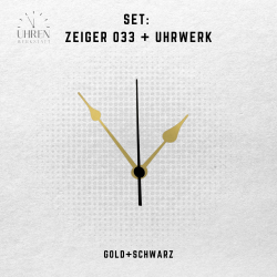 Lautloses Quarz-Uhrwerk mit Zeigersatz