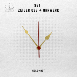 Lautloses Quarz-Uhrwerk mit Zeigersatz