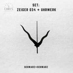 Lautloses Quarz-Uhrwerk mit Zeigersatz