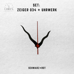 Lautloses Quarz-Uhrwerk mit Zeigersatz