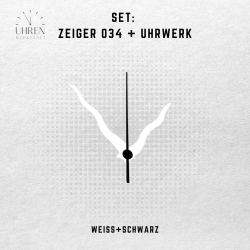 Lautloses Quarz-Uhrwerk mit Zeigersatz