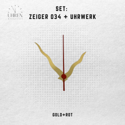 Lautloses Quarz-Uhrwerk mit Zeigersatz
