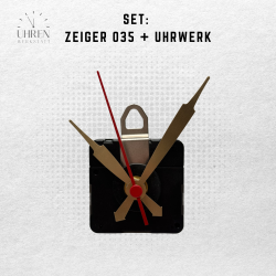 Lautloses Quarz-Uhrwerk mit Zeigersatz