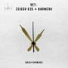 Lautloses Quarz-Uhrwerk mit Zeigersatz