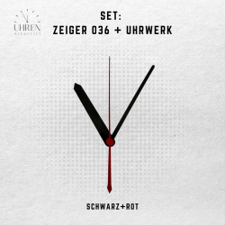 Lautloses Quarz-Uhrwerk mit Zeigersatz
