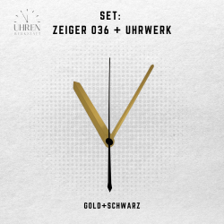 Lautloses Quarz-Uhrwerk mit Zeigersatz