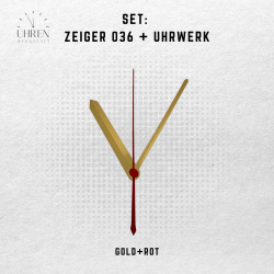 Lautloses Quarz-Uhrwerk mit Zeigersatz