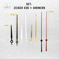 Lautloses Quarz-Uhrwerk mit Zeigersatz