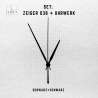 Lautloses Quarz-Uhrwerk mit Zeigersatz