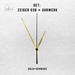 Lautloses Quarz-Uhrwerk mit Zeigersatz