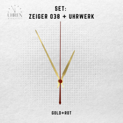Lautloses Quarz-Uhrwerk mit Zeigersatz