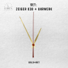 Lautloses Quarz-Uhrwerk mit Zeigersatz