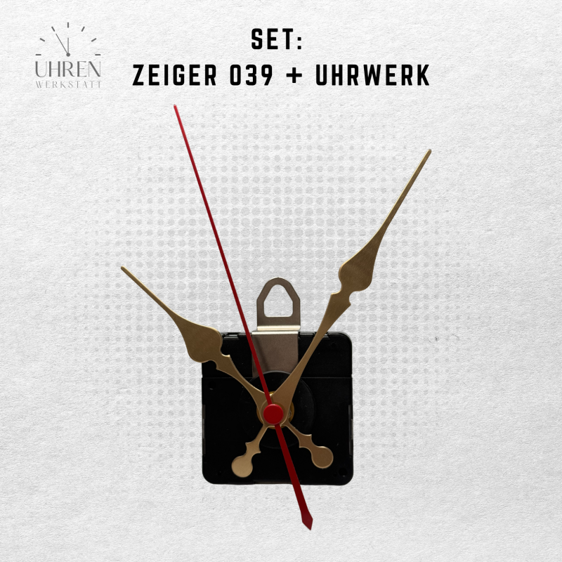 Lautloses Quarz-Uhrwerk mit Zeigersatz Lautloses Quarz-Uhrwerk mit Zeigersatz