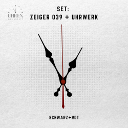 Lautloses Quarz-Uhrwerk mit Zeigersatz