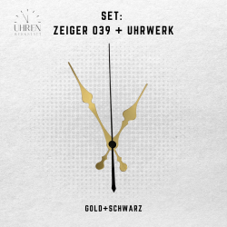 Lautloses Quarz-Uhrwerk mit Zeigersatz
