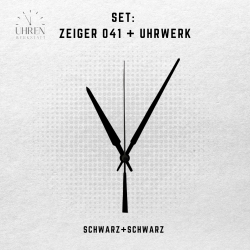 Lautloses Quarz-Uhrwerk mit Zeigersatz