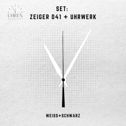 Lautloses Quarz-Uhrwerk mit Zeigersatz