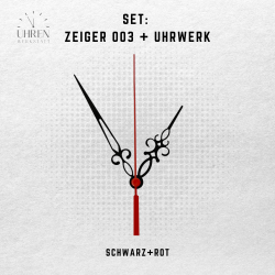 Lautloses Quarz-Uhrwerk mit Zeigersatz