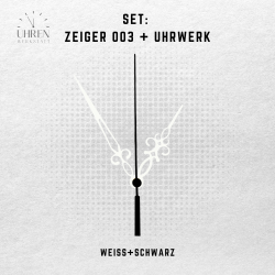 Lautloses Quarz-Uhrwerk mit Zeigersatz