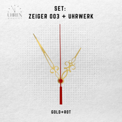 Lautloses Quarz-Uhrwerk mit Zeigersatz